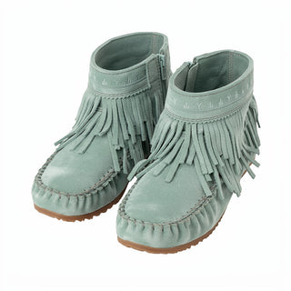 Women's Suede Dancer Ankle Moccasin Boots v2