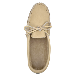 Men's Ivory Wide Leather Moccasins (Limited Edition)
