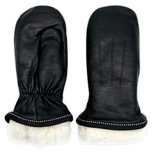 Sheepskin Lined Leather Mittens for Men & Women
