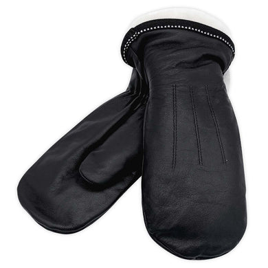 Sheepskin Lined Leather Mittens for Men & Women