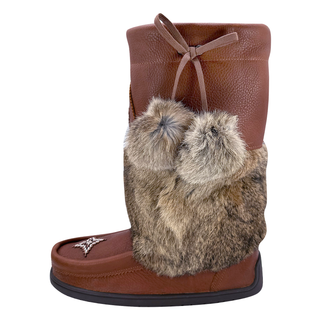 Women's Snowy Owl Waterproof Grain Leather Mukluk Boots