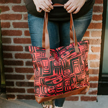 Indigenous Art Woven Tote Bags