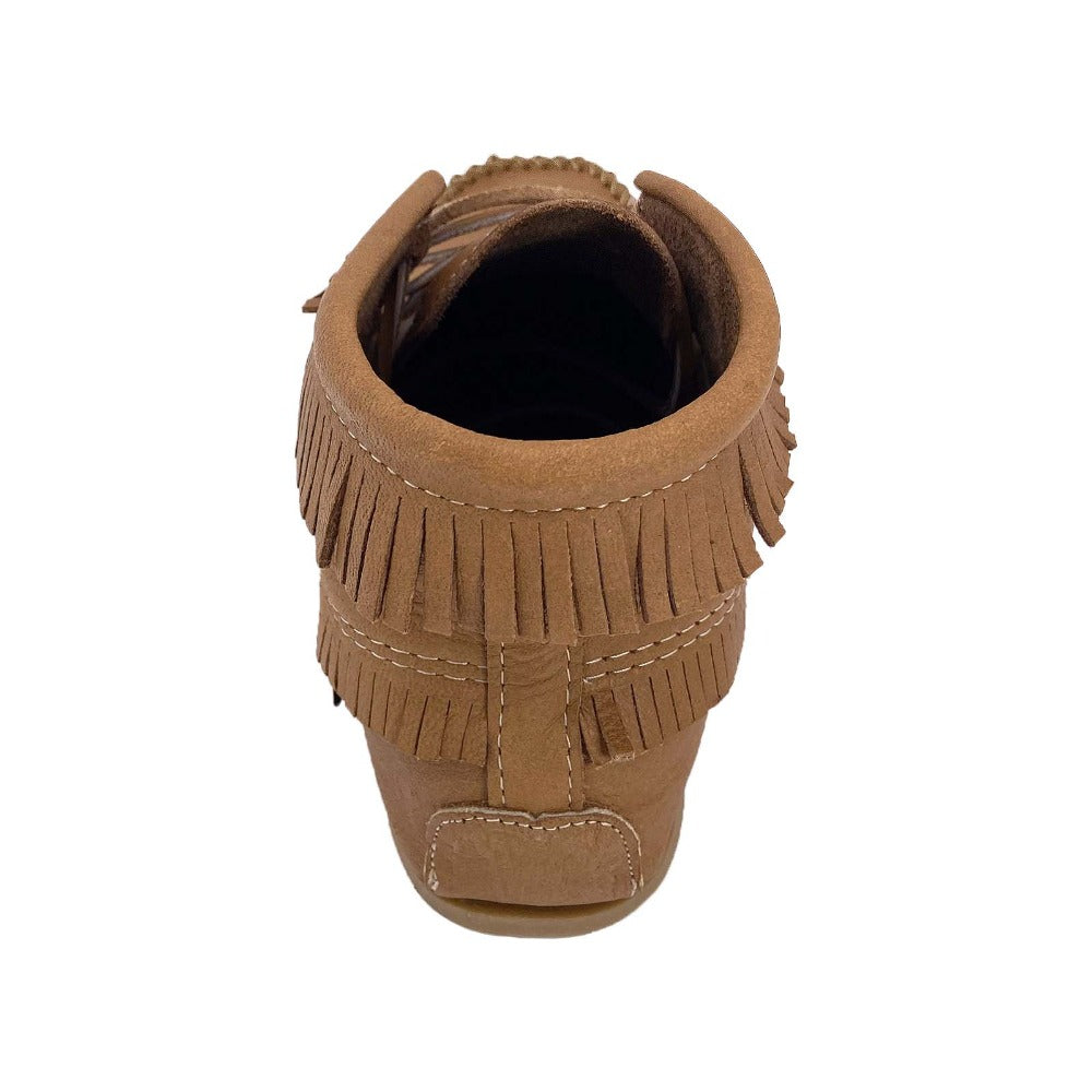 Men's Cork Brown Laurentian Chief Apache Ankle Moccasin Boots