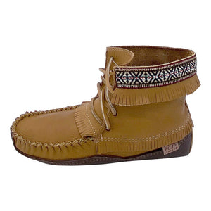 Men's Earthing Moccasin Boots Moose Hide Leather