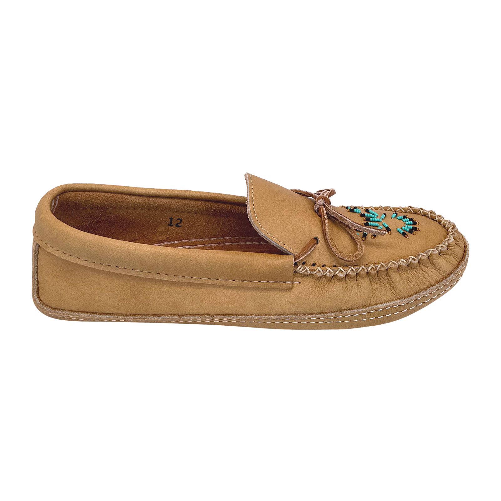 Men's Authentic Native American Handmade Genuine Leather Moccasins