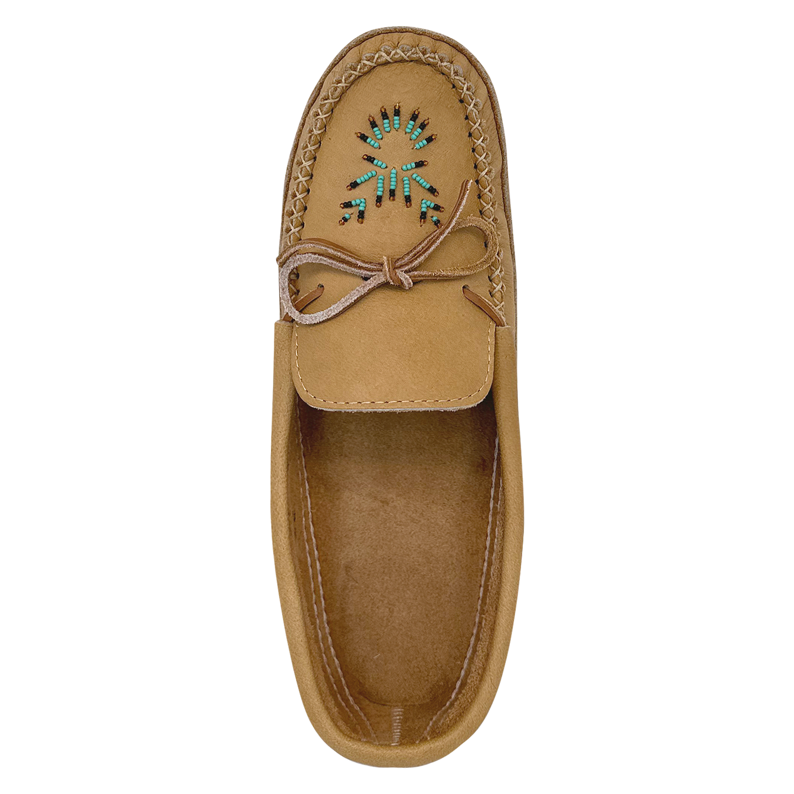 Men s Moose Hide Leather Beaded Moccasins