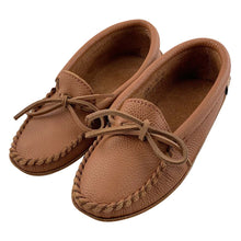 Women's Chestnut Leather Moccasins