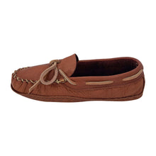 Women's Bison Leather Wide Moccasins