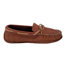 Women's Bison Leather Wide Moccasins