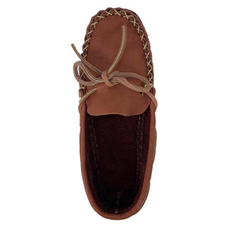 Women's Bison Leather Wide Moccasins