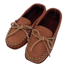 Women's Bison Leather Wide Moccasins