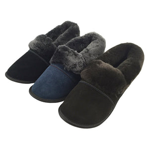 Men's Sheepskin Slippers with EVA Soles (Final Clearance)
