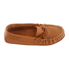 Men's Tan Wide Leather Moccasins