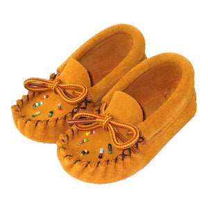 Baby Beaded Suede Earthing Moccasins