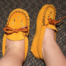 Baby Beaded Suede Earthing Moccasins