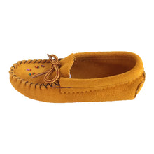 Child and Youth Earthing Beaded Suede Moccasins