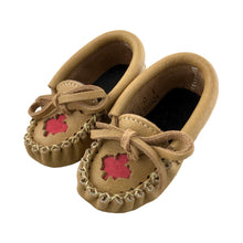 Baby & Children's Moose Hide Leather Maple Leaf Moccasins (Final Clearance)
