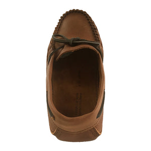 Men's Brown Wide Leather Moccasins