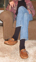 Men's Brown Wide Leather Moccasins