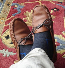 Men's Brown Wide Leather Moccasins