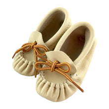 Baby Pleated Leather Moccasins