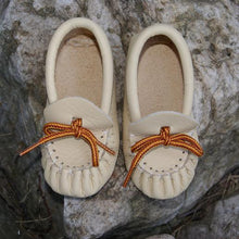 Baby Pleated Leather Moccasins