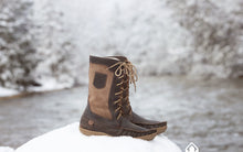 Men's 12" Snowshoe Old Brown Mukluk Moccasin Boots