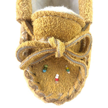 Baby Fleece Lined Beaded Suede Moccasins