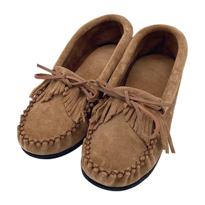 Women's Fringed Suede Moccasin Shoes