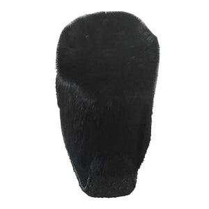 Women's Black 8" Tsar Rabbit Fur Mukluks