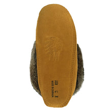 Women's Rabbit Fur Thunderbird Beaded Moccasins