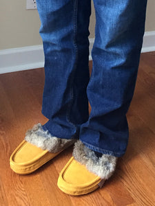 Men's Rabbit Fur Moccasins