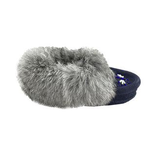 Baby (Final Clearance) Rabbit Fur Beaded Moccasins