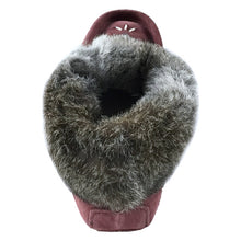 Women's Rabbit Fur Thunderbird Beaded Moccasins
