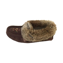 Women's Rabbit Fur Thunderbird Beaded Moccasins