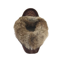Women's Rabbit Fur Thunderbird Beaded Moccasins