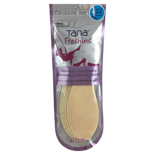 Tana Fresh'ins Insoles Package of 6 prs (Final Clearance - Size 7,  8, 9 ONLY)