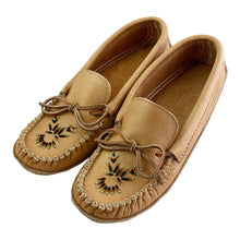 Men's Moose Hide Leather Beaded Moccasins