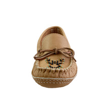 Men's Moose Hide Leather Beaded Moccasins