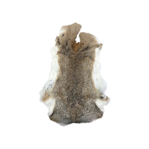 Natural Rabbit Pelt Fluffy Real Fur Hide Genuine Rabbit Skin For