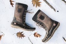 Men's 12" Snowshoe Old Brown Mukluk Moccasin Boots