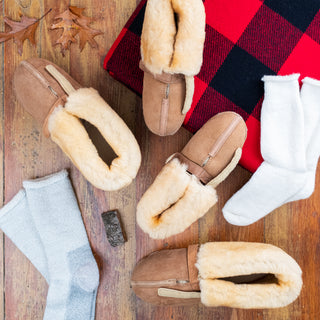 Men's & Women's Cabin Slippers Gift Set