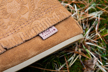 Women's Floral Embossed Suede Moccasin Boots
