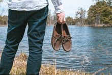 Men's Moose Hide Leather Moccasin Shoes