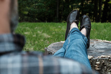 Men's Earthing Moccasins Minimalist Buffalo Hide