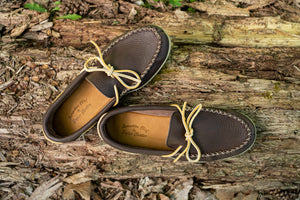 Men's Moose Hide Leather Memory Foam Moccasin Shoes