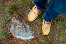 Men's Earthing Moccasins Moose Hide Fringed