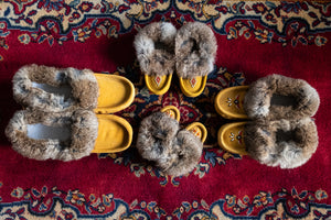 Men's Rabbit Fur Moccasins