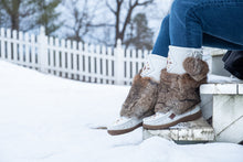 Women's 13" Leather Mukluks Old Brown