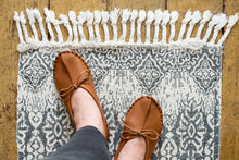 Women's Earthing Moccasins Elk Hide Ballerina